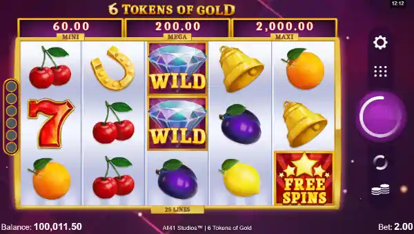 6 Tokens of Gold