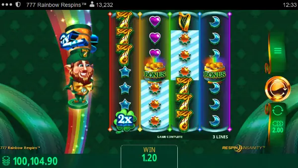 777 Rainbow Respins