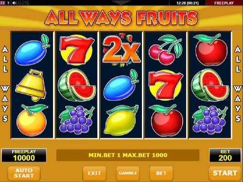 Allways Fruits spelautomat