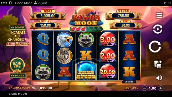 Bison Moon Link and Win