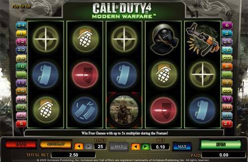 Call of Duty 4 spelautomat