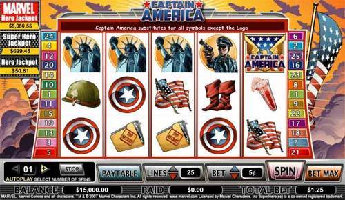 Captain America spelautomat