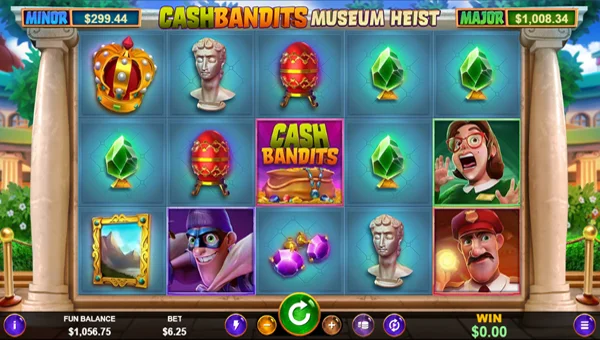 Cash Bandits Museum Heist videoslot