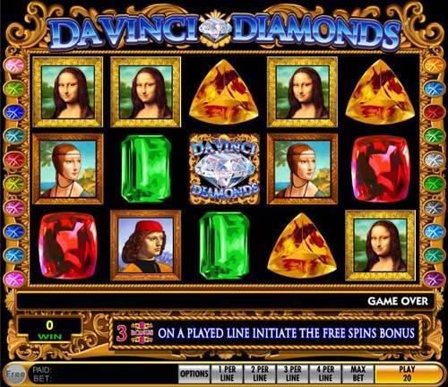 Da Vinci Diamonds spelautomat