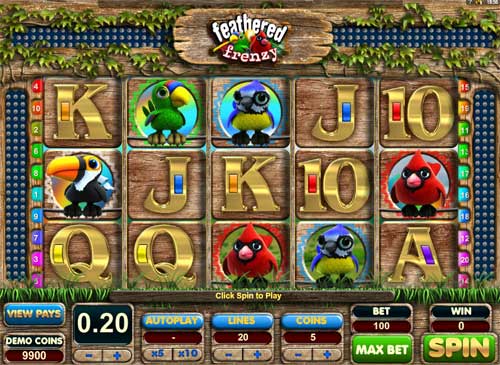 Feathered Frenzy Slot spelautomat