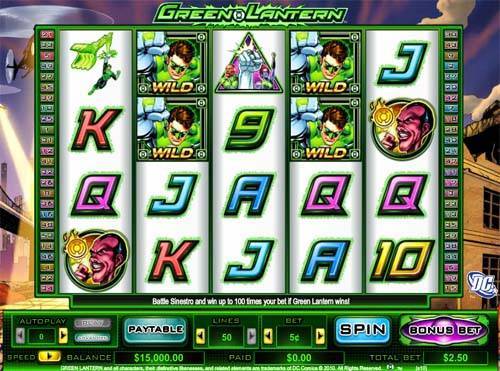 Green Lantern spelautomat