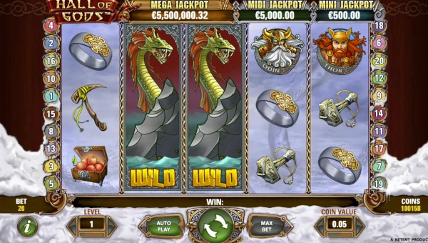 Hall of Gods spelautomat