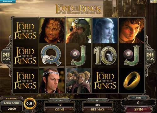 Lord of the Rings Jackpot spelautomat