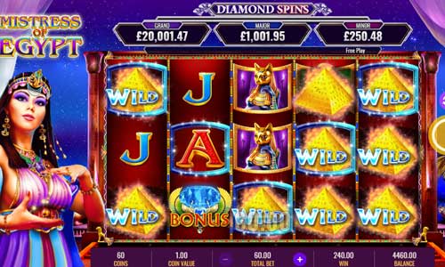 Mistress of Egypt Diamond Spins