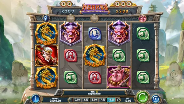 Monkey Battle for the Scrolls