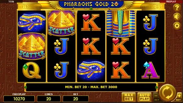 Pharaohs Gold 20