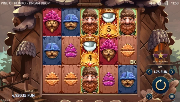 Pine of Plinko Dream Drop videoslot