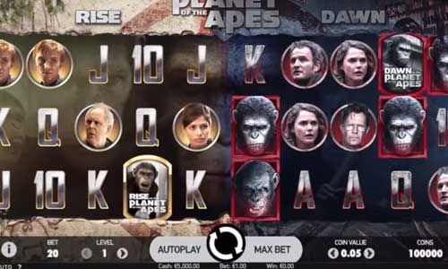 Planet of the Apes spelautomat