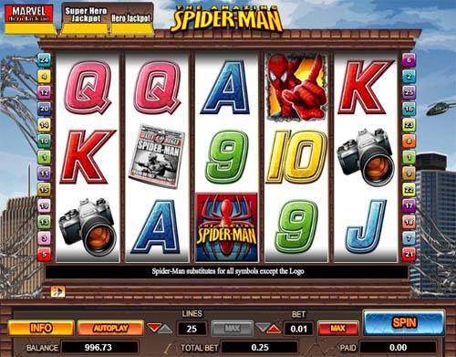 Spiderman spelautomat