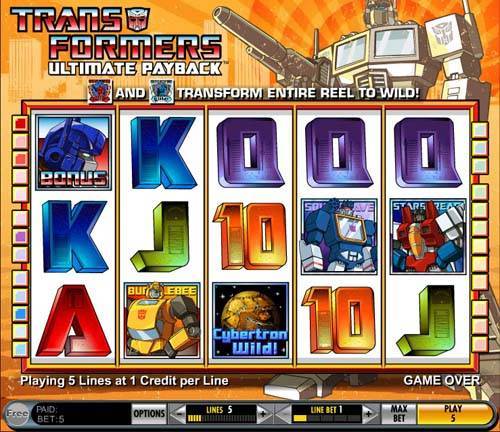 Transformers spelautomat