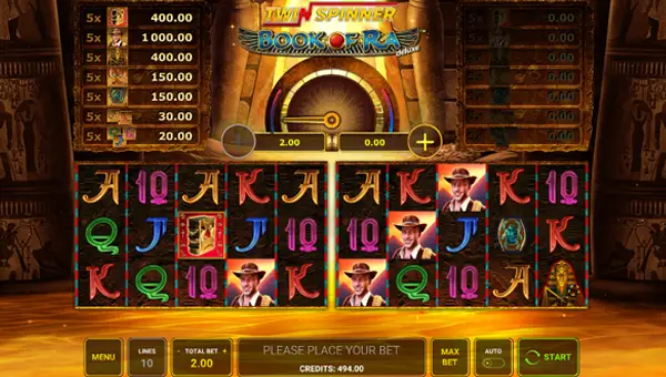 Twin Spinner Book of Ra Deluxe