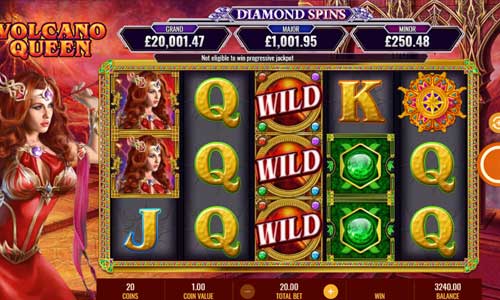 Volcano Queen Diamond Spins