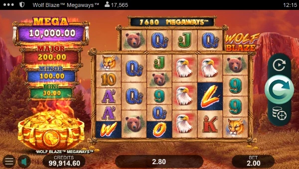 Wolf Blaze Megaways