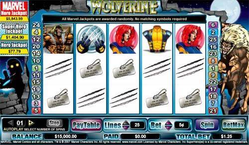 Wolverine spelautomat